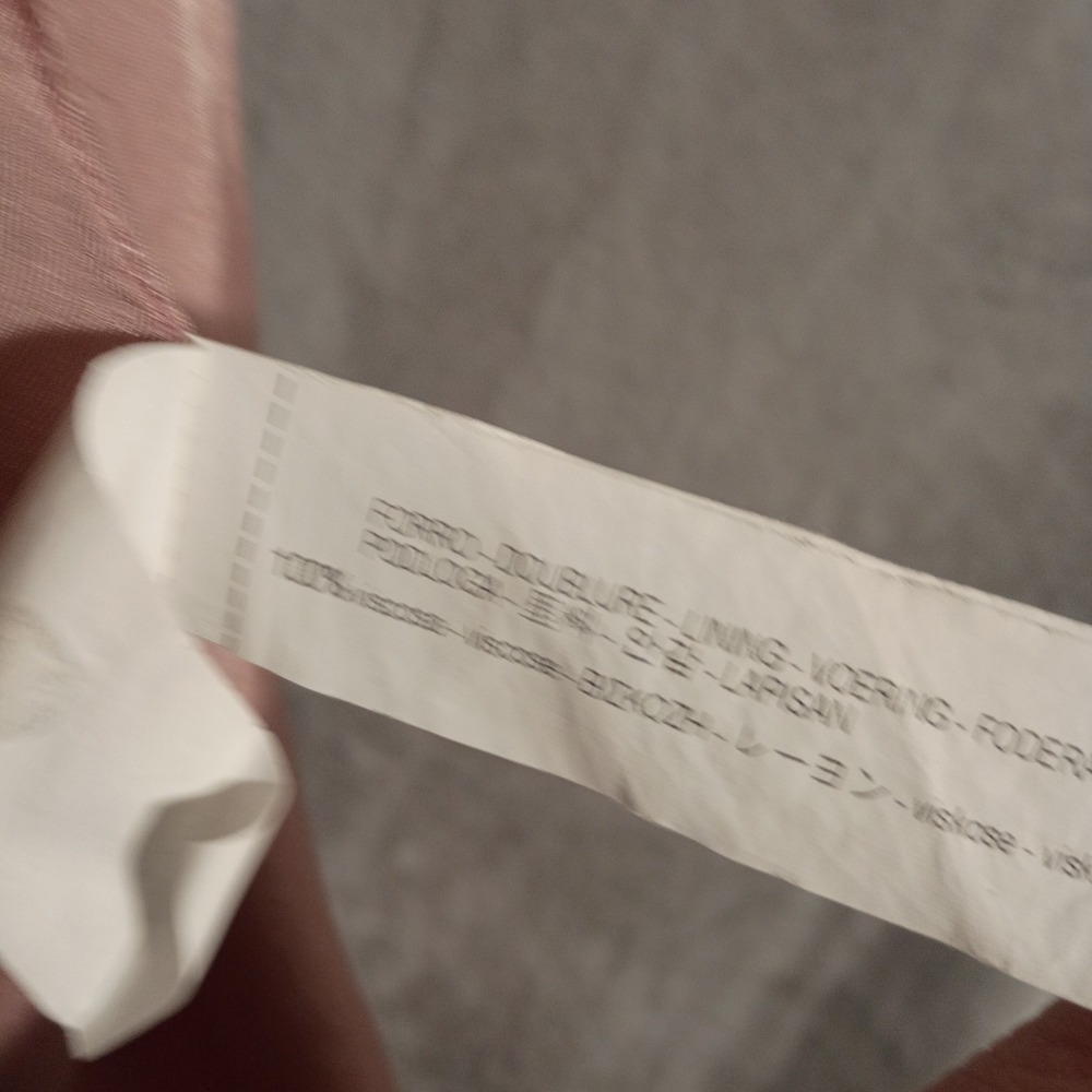 Zara Pink Ruffle Bell Sleeve Coat Lined Full Zip Sz XS Peacoat - Picture 12 of 13